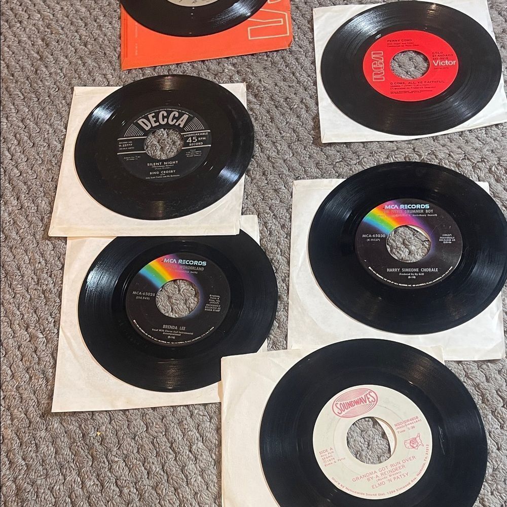 Vintage Vinyl Christmas 45 Collection